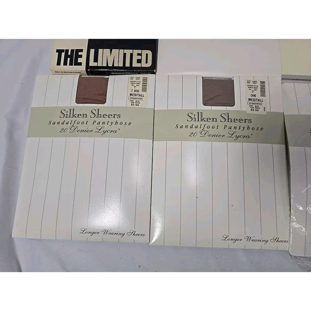 Lot (12) Pantyhose Sz C | Black & Beige Nordstrom, Hanes, The Limited, Hit or Mi